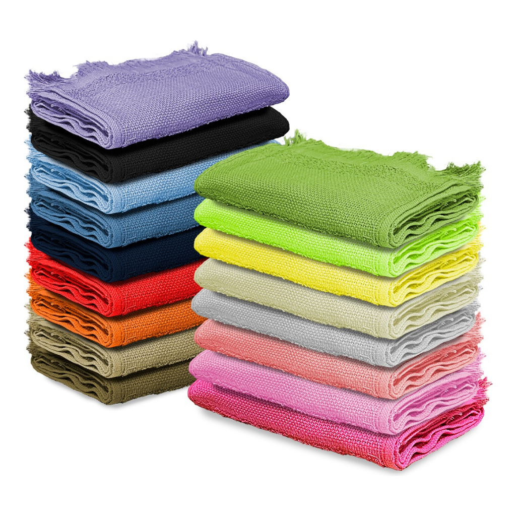 Kit 10 Toalhas Social P/ Academia Lavabo Franja Boca Mao Rosto Bordar Bebe Escolar Infantil 22x32cm em Oferta na Shopee