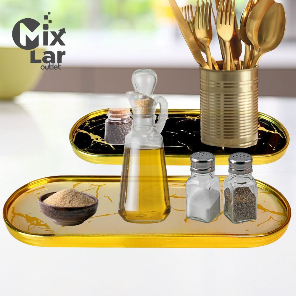 Bandeja Espelhada Multiuso Decorativa Banheiro Lavabo Decoração Bandeja Espelhado Cafe