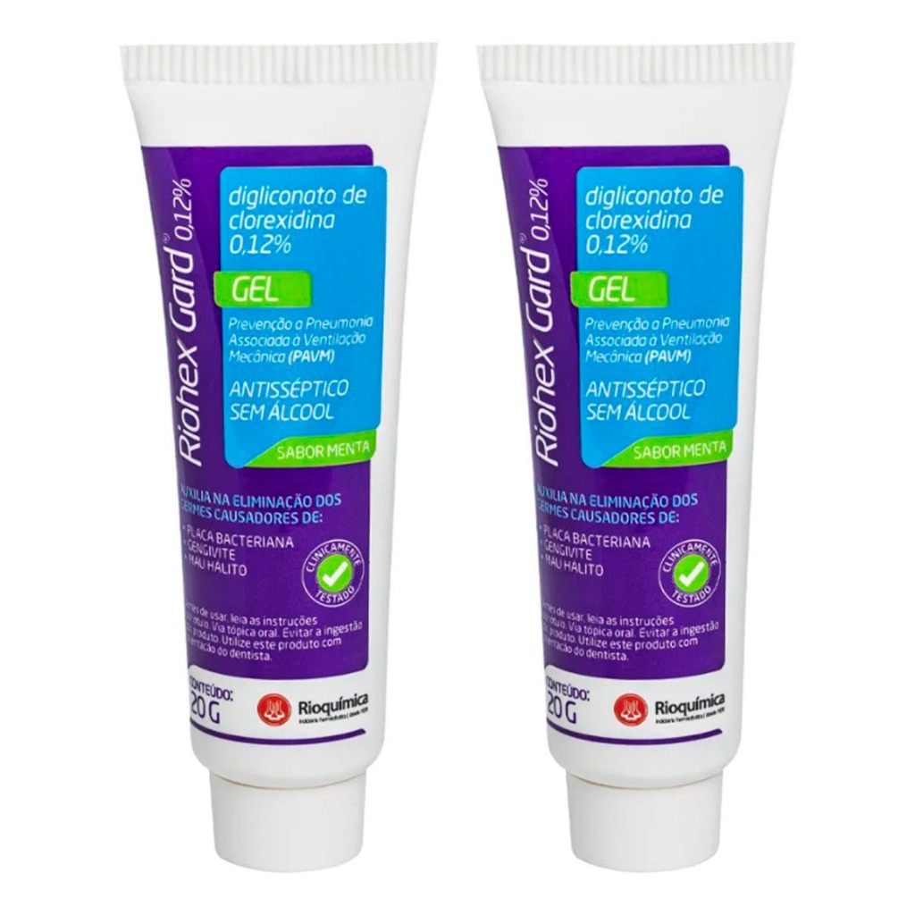 Kit C/2 Gel Dental Riohex Gard 0,12% 20g