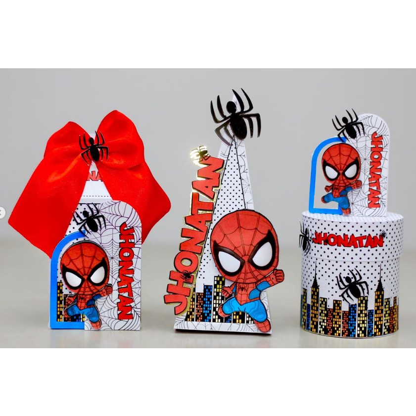 Kit Festa Homem Aranha Baby - Pegue e Monte | Lembrancinhas | Festa infantil | Aniversário | Personalizados