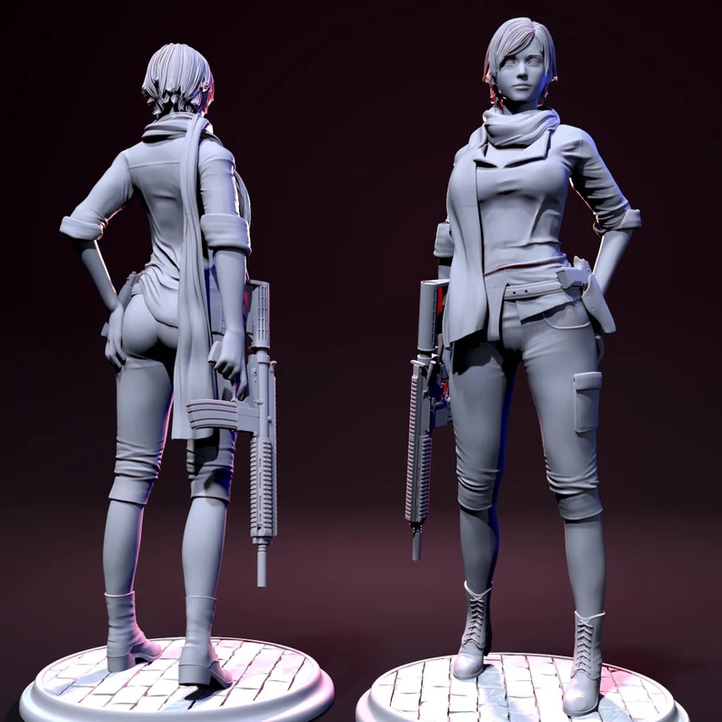 Action Figure Sherry Birkin 23cm - Resident Evil 6 Handmade Figure 1/7 Scale - Original Boneca Anime Figure Statue GK
