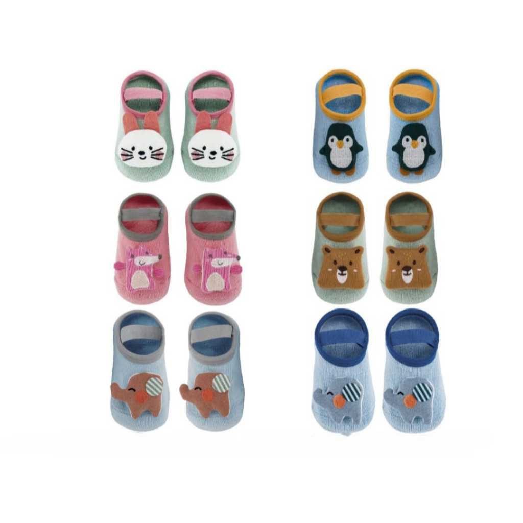 Meia Sapatilha Antiderrapante Para Bebê 6-12m 1-3 anos Buba em Oferta na Shopee