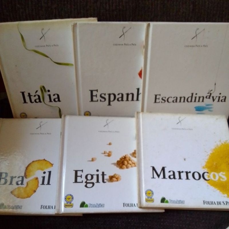 lote - livro coleção folha de São Paulo  cozinha pais a pais  /  13 volumes/