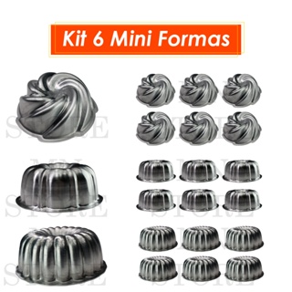 Kit 6 Forma Mini Bolo Vulcao Decorada 9x4 Gomada em Oferta na Shopee
