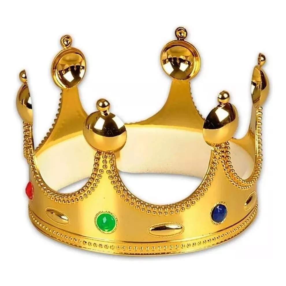 Coroa De Rei Ou Rainha Com Bolinhas Unissex 1 Unidade Material Plástico em Oferta na Shopee