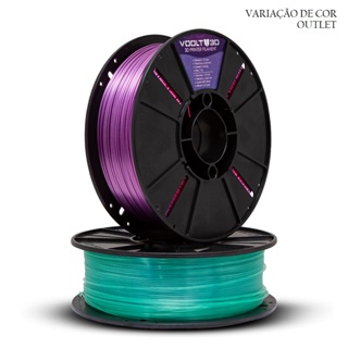 Filamento Outlet 1kg - Para Impressora 3D FDM - Voolt3D Oficial em Oferta na Shopee