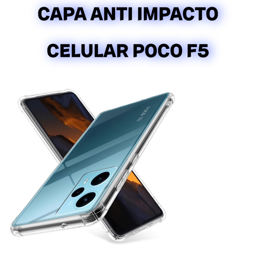 Capa Anti Impacto Poco F5 Transparente Capinha Pocophone F5 Silicone Celular Xiaomi + Protetora em Oferta na Shopee