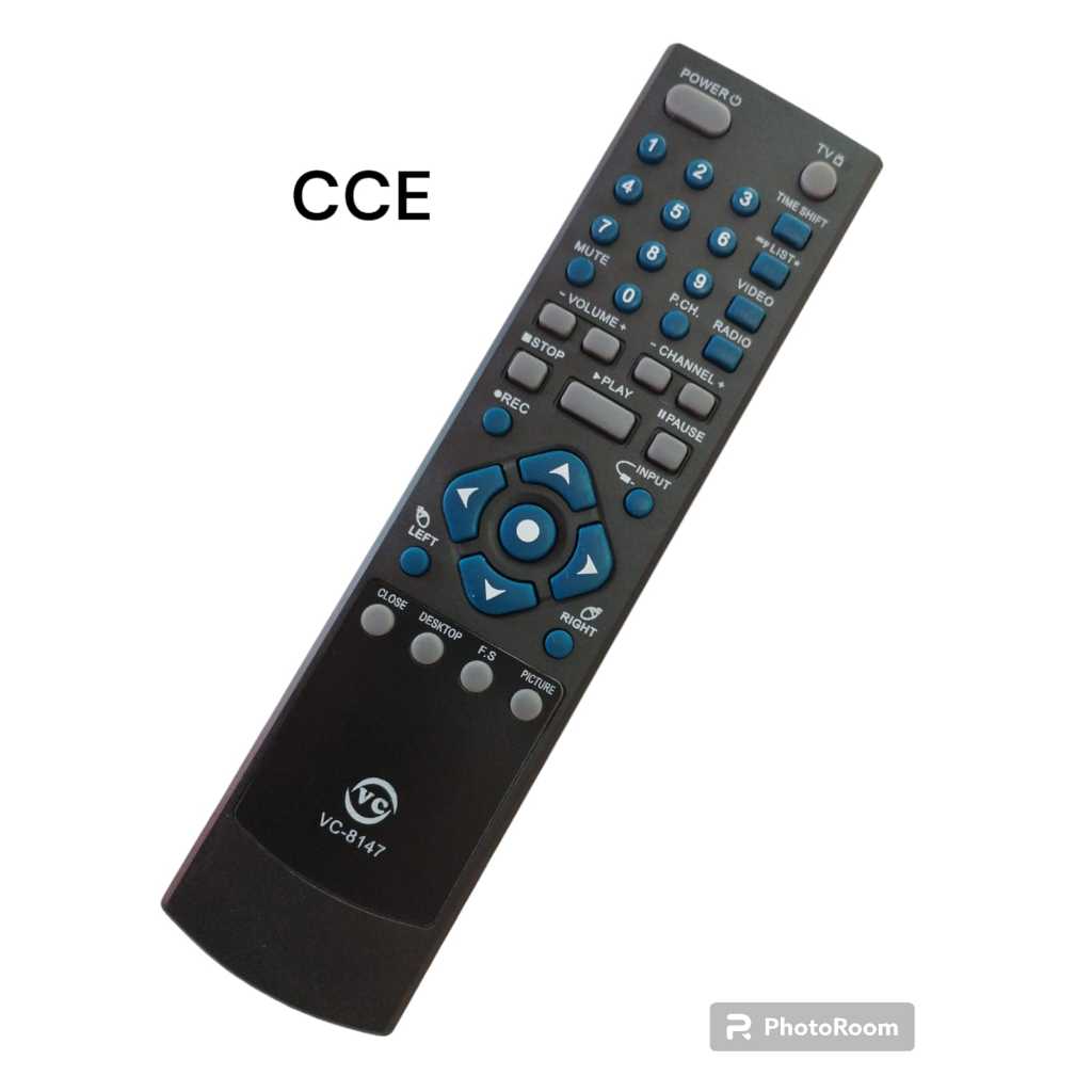 Controle Remoto Compativel TV Cce Lcd Led RC-404/B VC-8147