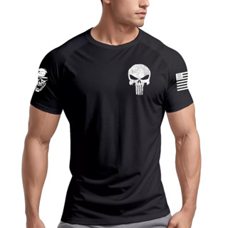 Camiseta Dry Fit Original Masculina Justiceiro Muscle Fit em Oferta na Shopee