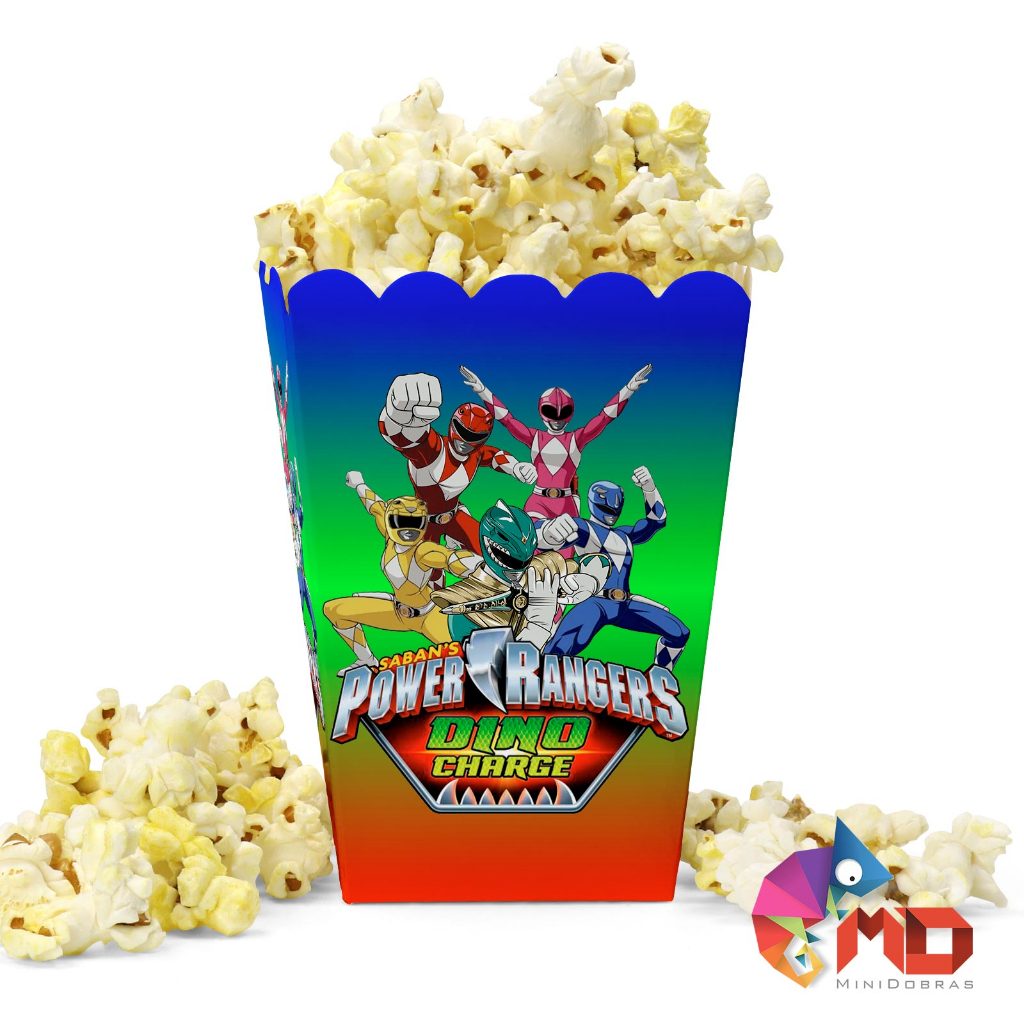 Caixa Pipoca Power Ranger Dino Charge