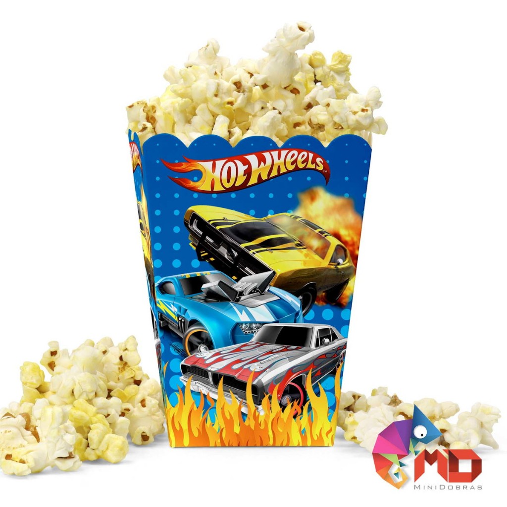 Caixa Pipoca Hotwwheels Hot Wheels em Oferta na Shopee