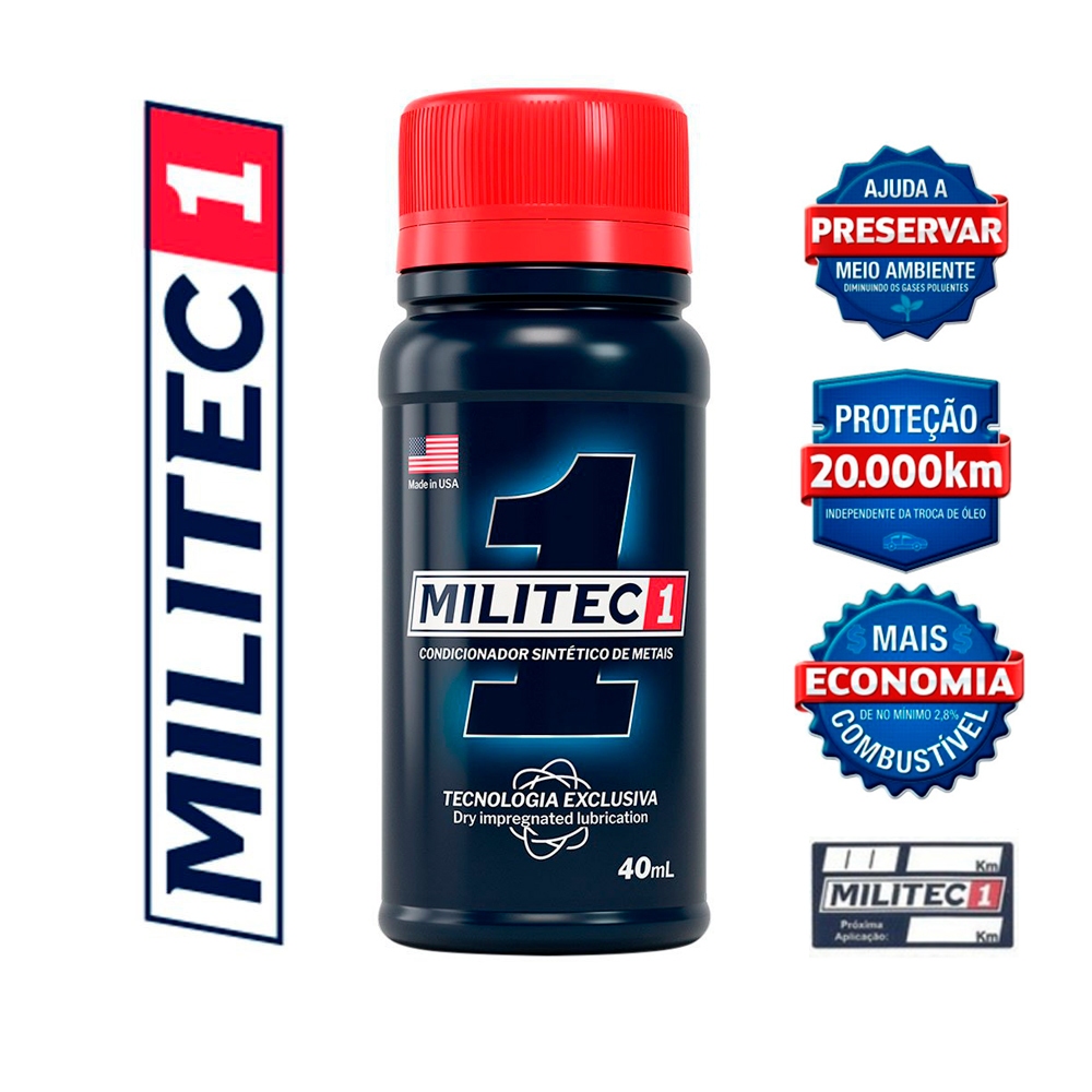Militec 1 Condicionador De Metais Motor Para Motos Carros 100% Original 40ml
