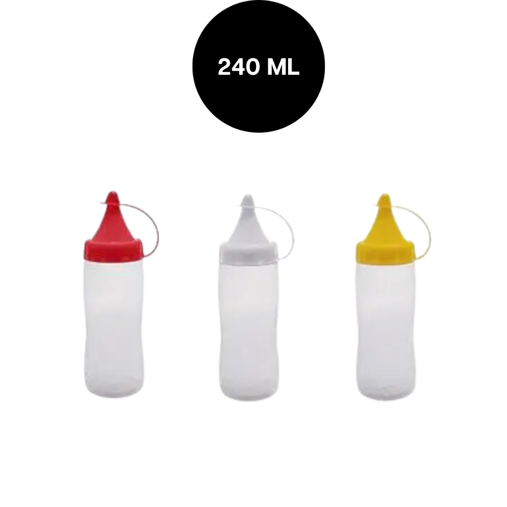 Bisnaga Para Molhos Katchup Mostarda Maionese Paramount 240 ML