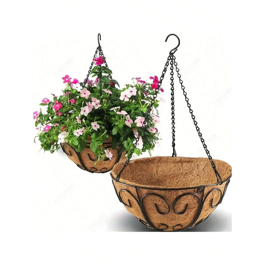 Conjunto Corrente Para Vaso De Flores Para Churrasco Ao Ar Livre E Jardinagem, Corrente De Suspensão De Cesta