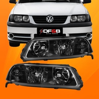 Farol Gol G399 A 2005 Máscara Negra Foco Duplo