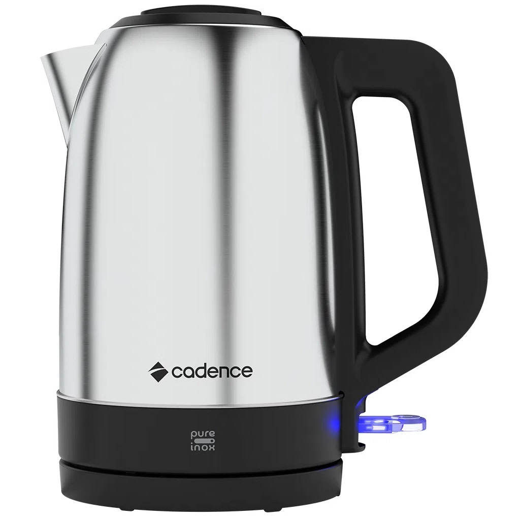 Chaleira Elétrica Cadence Pure Inox CEL810 1,7 Litros Luz Indicadora Base Antiderrapante 110v