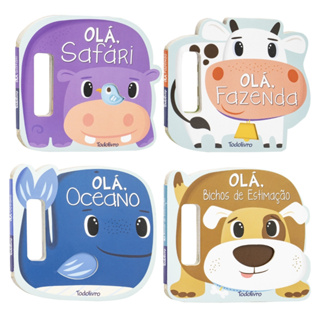 Livro Infantil Barato com Páginas Resistentes Livrinho para Criança de Animais em Oferta na Shopee