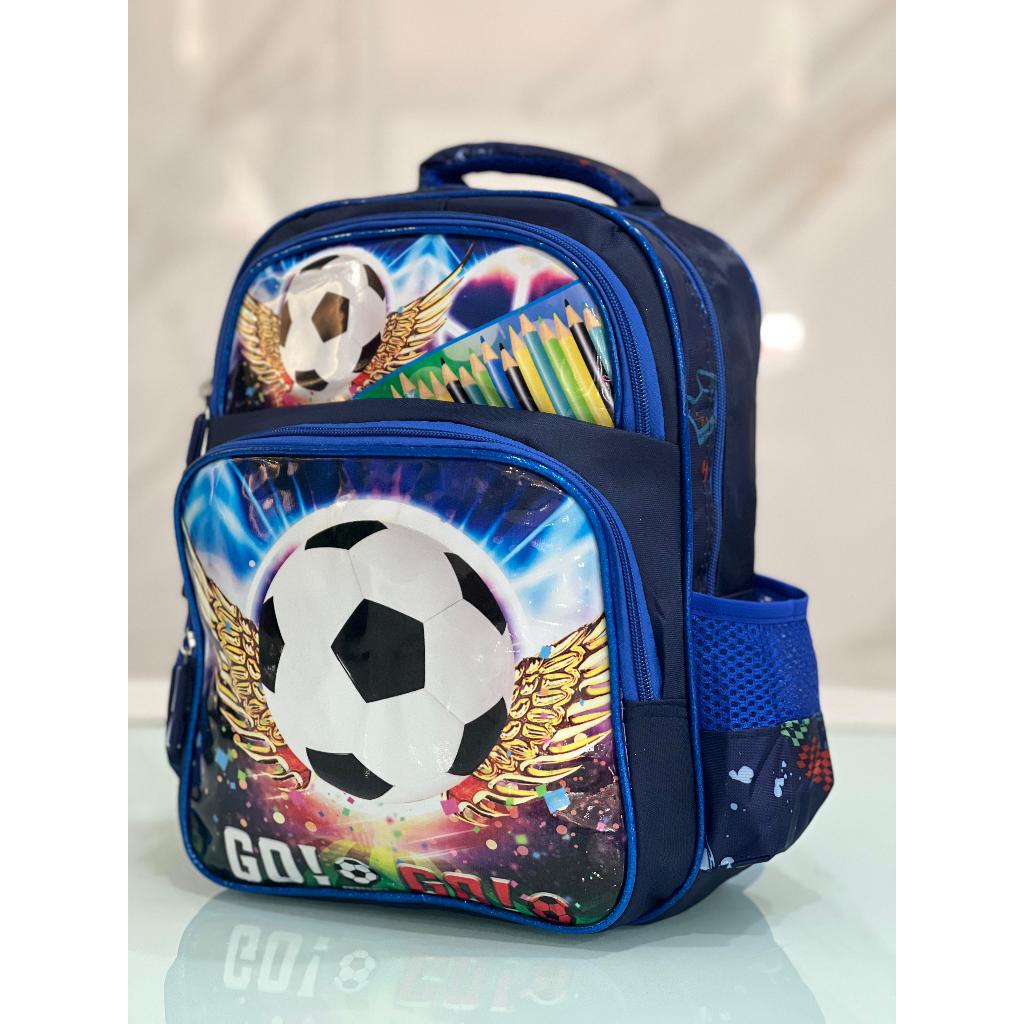 Mochila Escolar Estampado Liso Infantil Bolsa Menino Médio 5 a 8 anos — imagem 2 de 2