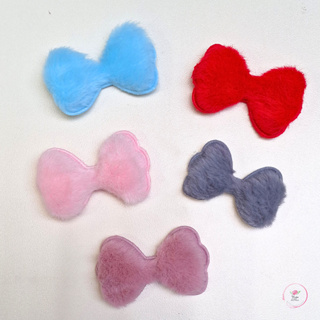 Aplique Pelúcia LAÇO 4,7cm (5 Unidades) para Laços e Tiaras em Oferta na Shopee