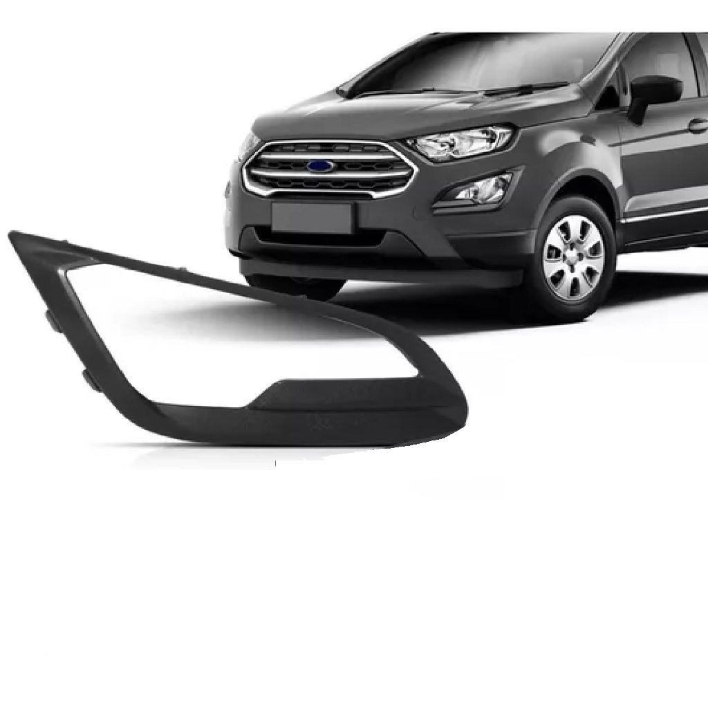 Moldura Grade Milha Ecosport 2017 2018 2019 Furo Texturizado