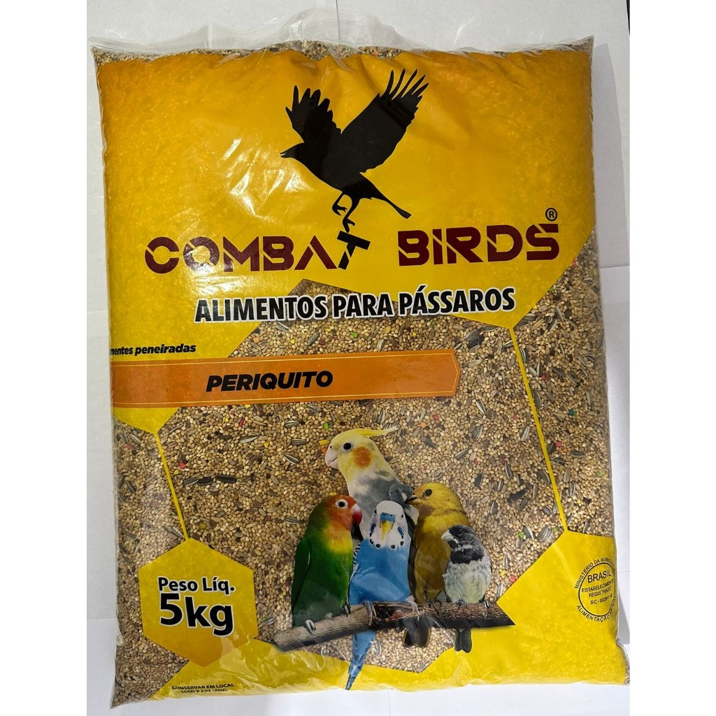 RAÇÃO PARA PERIQUITO - MISTURA DE SEMENTES STANDER 5KG em Oferta na Shopee