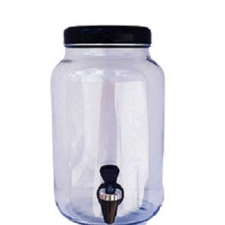 suqueira de vidro com torneira preta em Oferta na Shopee