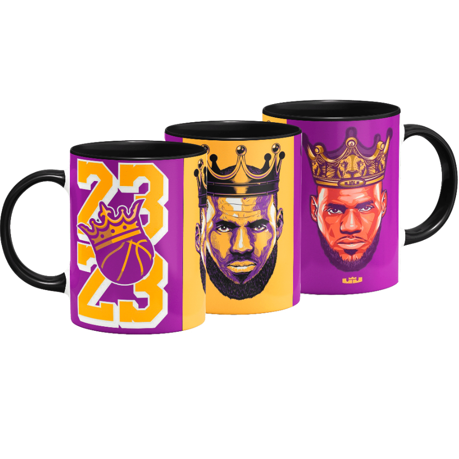 Caneca Basquete NBA - Los Angeles Lakers - LeBron James