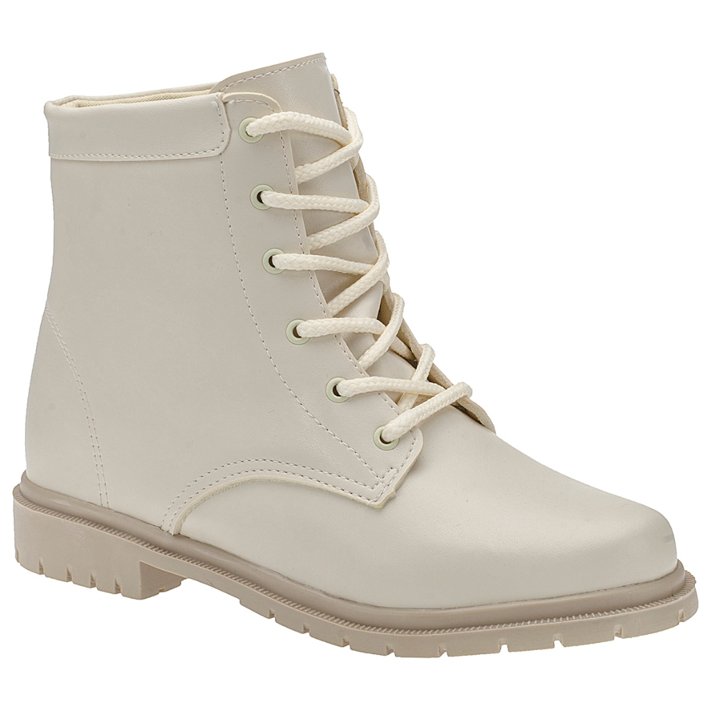 Bota Coturno Feminino Cano Baixo Medio Tratorado Confortável Tendência Casual Elegante Blogueira