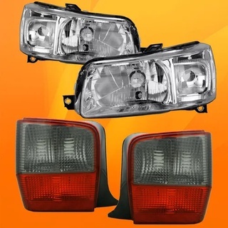 Kit Farol Uno 2004 2005 2006 2007 2008 Cristal + Lanterna Traseira Fumê