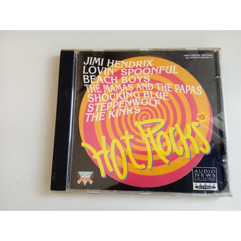 CD coletânea hot rocks com Jimi Hendrix Beach boys kinks Steppenwolf ótimo estado mídia e capa