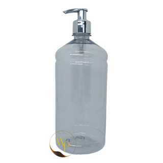 Frascos De Plástico Transparentes De 1 Litro Com Válvula Pump Metalizada em Oferta na Shopee
