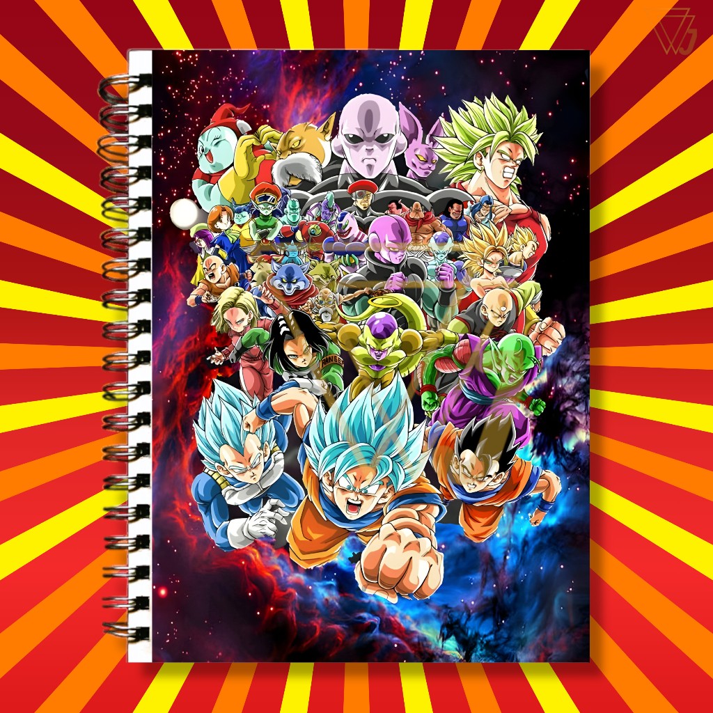 Adesivo Para Capa de Caderno Personagens Anime Dragon Ball Top Excelente Qualidade
