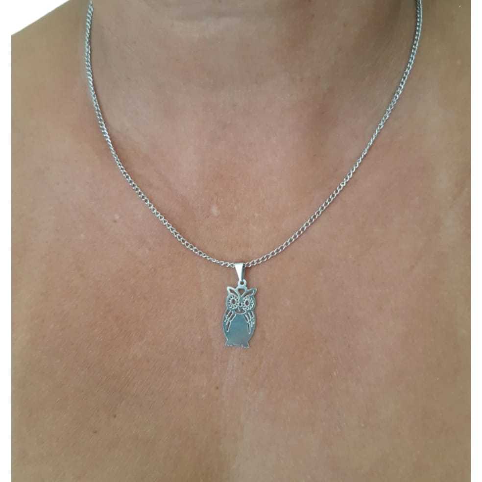 Detalhes do Colar da Coruja Aço Inox Corrente Não Fica Preto Masculino Feminino