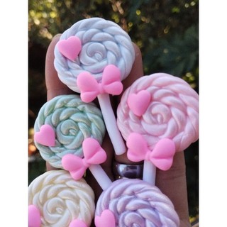 5 Apliques Pirulitos com Efeito de Biscuit K 355 Arte