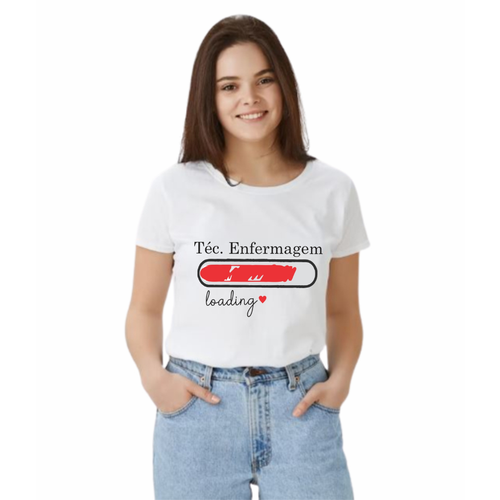 Camiseta Baby Look Técnico Enfermagem Loading