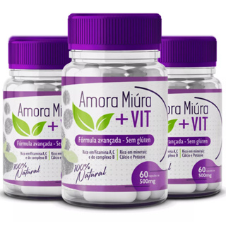 Amora Miúra - 3 Potes / 180 Caps - Acabe Sintomas Menopausa em Oferta na Shopee