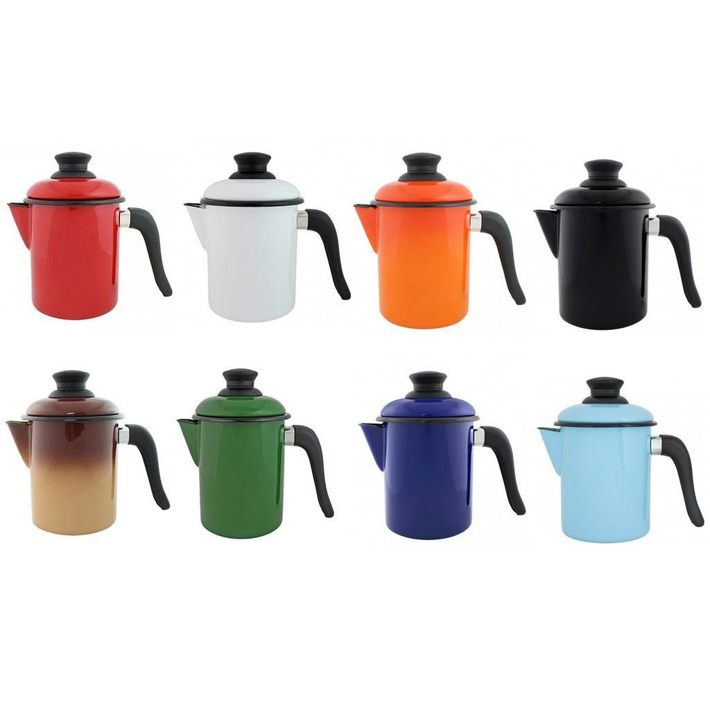 Leiteira Esmaltada Ágata Qualidade Ewel 900ml Lindas Cores