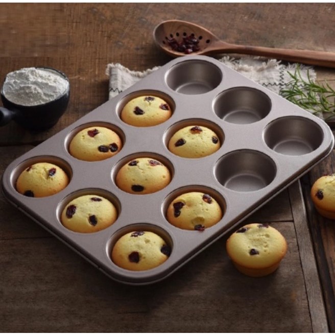 Forma de Cupcake Empada Pão de Queijo em Metal Antiaderente Assadeiras  Alimento Festa Aniversário Arte