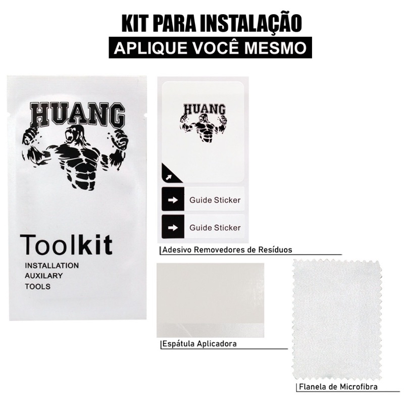 Kit Para Instalação de Película Tela de Smartphone Tabletes IPad