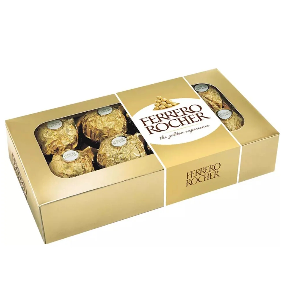 Bombom Chocolate Ferrero Rocher T8 Display 8x12,5g 100g Ferrero