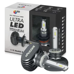 Par Ultra Led Lâmpada ShockLight H27 Titanium 6000K 12V 50W 10000 Lúmens
