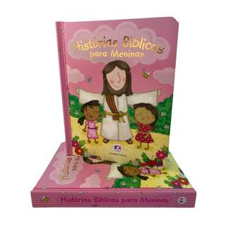 Bíblia Infantil Bebê Historias Bíblicas Criança MENINA Capa Folha Reforçada Ilustrada Presente Natal em Oferta na Shopee
