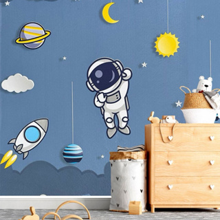 Papel de Parede 3D Astronauta 5 METROS x 45CM Adesivo Autocolante para Sala, Quarto em Oferta na Shopee