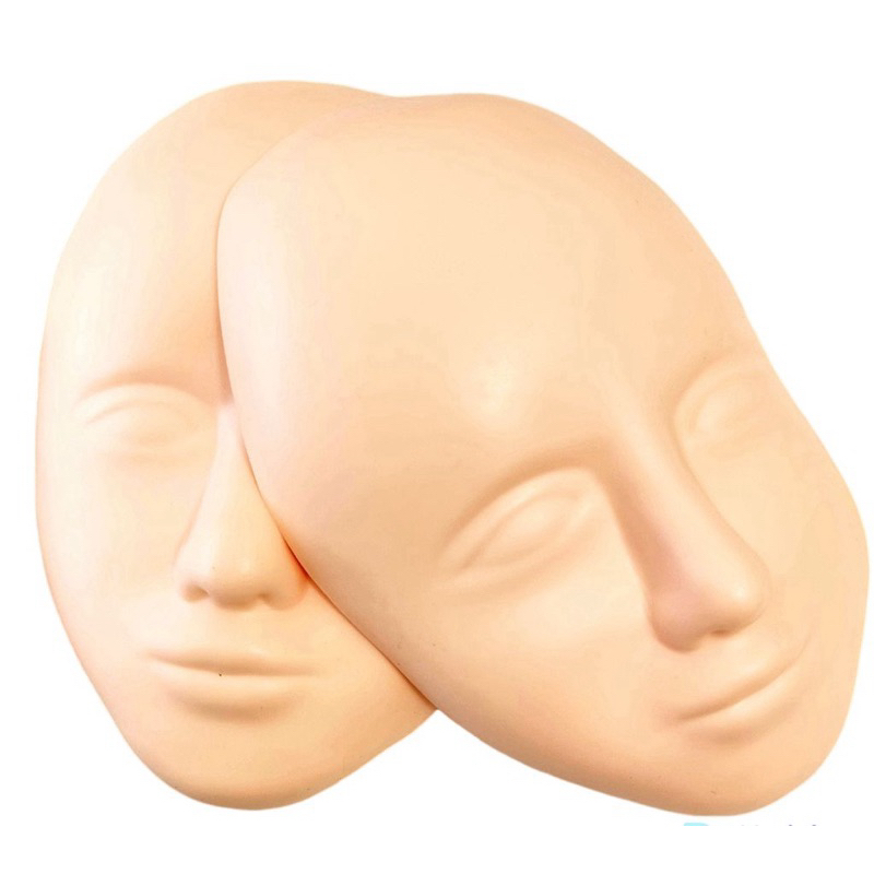 5D Cabeça De Treinamento Facial Silicone Prática Permanente De Maquiagem Dos Lábios Sobrancelhas Manequim em Oferta na Shopee