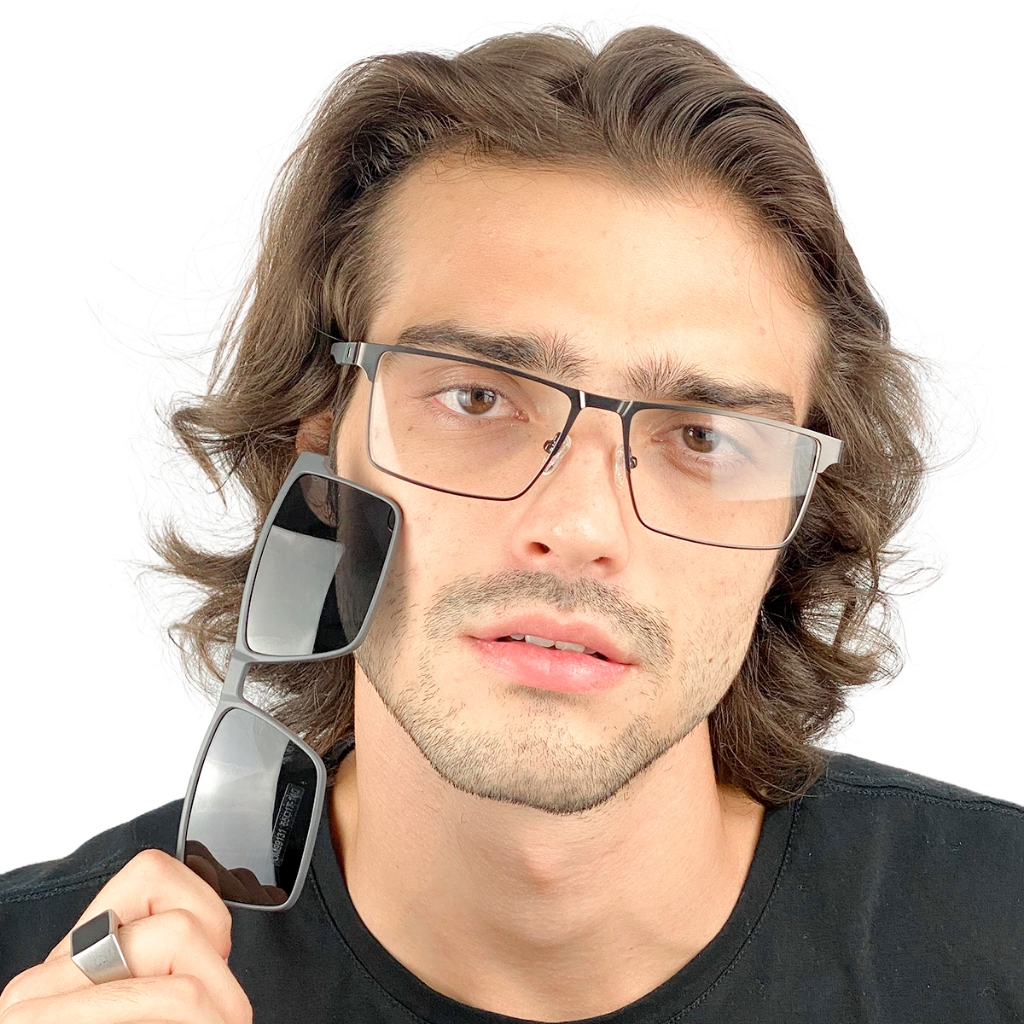 Armação PARA Óculos DEGRAU  2 em 1 Clipon em Metal em Oferta na Shopee