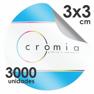 3000 Etiquetas Adesivas, Rótulos Personalizados - 3x3 Cm em Oferta na Shopee