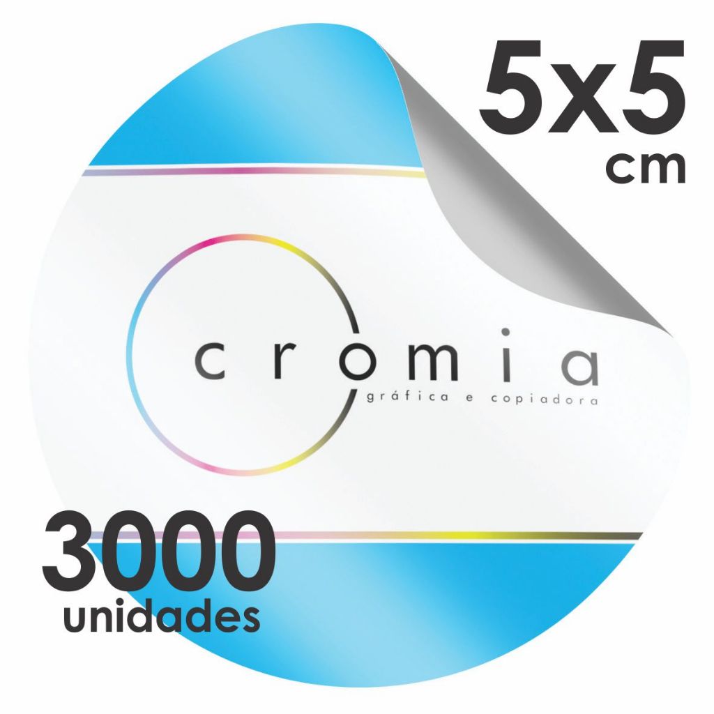 3000 Etiquetas Adesivas, Rótulos Personalizados - 5x5 Cm em Oferta na Shopee