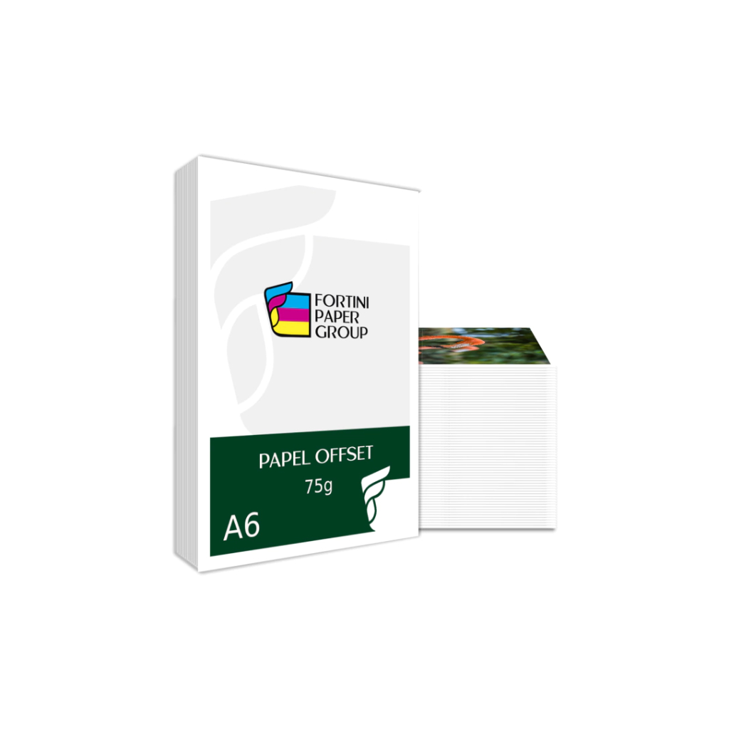 Papel Offset 75g 2000 Folhas A6 Branco Sulfite 105x148mm em Oferta na Shopee
