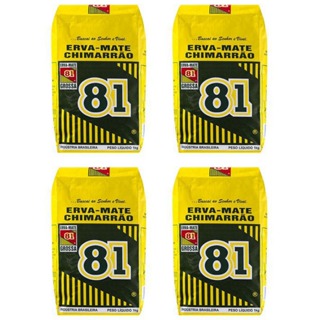 4kg Erva Mate 81 Moída Grossa Embalagens 1kg para Chimarrão em Oferta na Shopee
