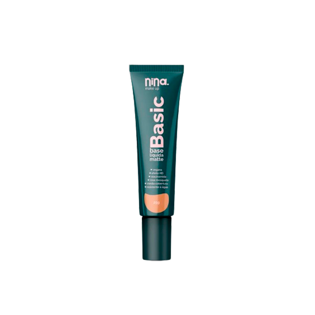 Base Liquida Basic 03 - Nina Makeup em Oferta na Shopee
